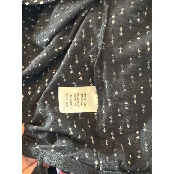 M Black Sleeveless Tank Y2K Babydoll Romantic Whimsigoth Empire Boho Fairy - Picture 8 of 9